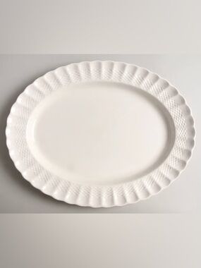 Vintage Spode Chelsea Wicker 12" Oval Serving Platter